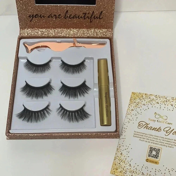 Waterproof Magnetic Mink Lash with Case & Mirror New - Picture 2 of 8